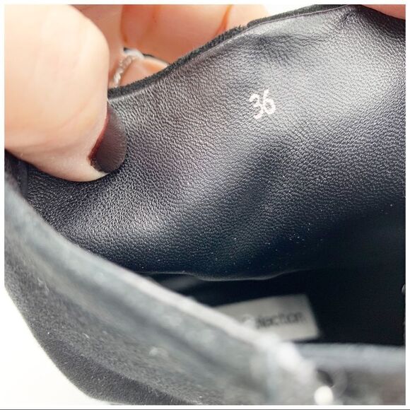 Studiolee Black Suede Crystal Heel Ankle Boots - Picture 12 of 13